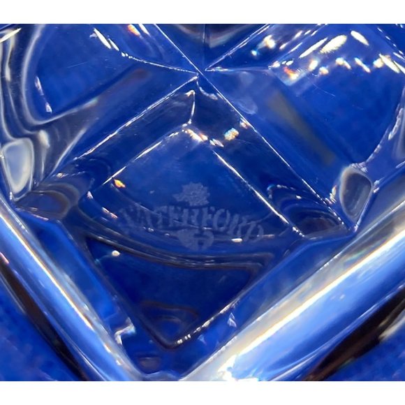 Waterford Crystal Eclipse Votive Round Lead Crystal Candle Holder Geometric with - Picture 10 of 10